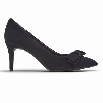 Rockport Total Motion 75mm Bow Heels Damen Navy NHU-635410